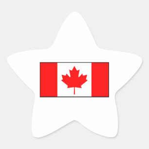 Adesivo Estrela Canadá - bandeira canadense