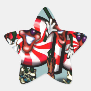 Adesivo Estrela Candy Cane Gang