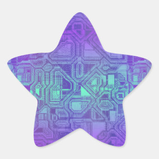 Adesivo Estrela candy circuits - berry blue :