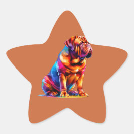 Adesivo Estrela Cão de Bordeaux