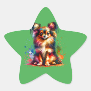 Adesivo Estrela Cão de Brinquedo Russo