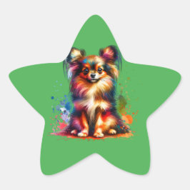 Adesivo Estrela Cão de Brinquedo Russo