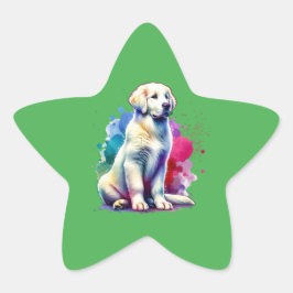 Adesivo Estrela Cão de Kuvasz