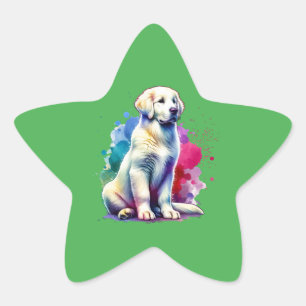 Adesivo Estrela Cão de Kuvasz