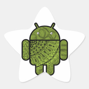 Adesivo Estrela Caractere de porta Pancho para robô Android™