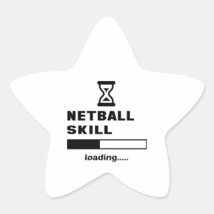 Adesivo Estrela Carga da habilidade do Netball ......