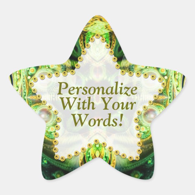 Adesivo Estrela Cartucho verde da Nature Fracals (Frente)