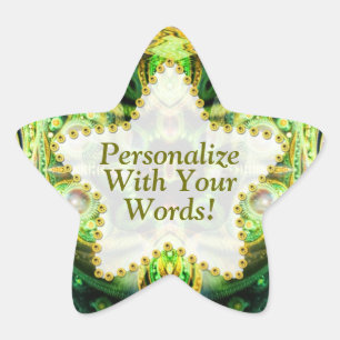 Adesivo Estrela Cartucho verde da natureza