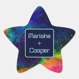 Adesivo Estrela Casamento Galáctico Sci-Fi