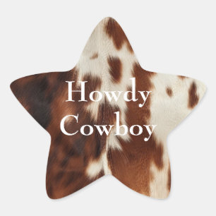 Adesivo Estrela Castanho-Cream-Southwest Cowhide