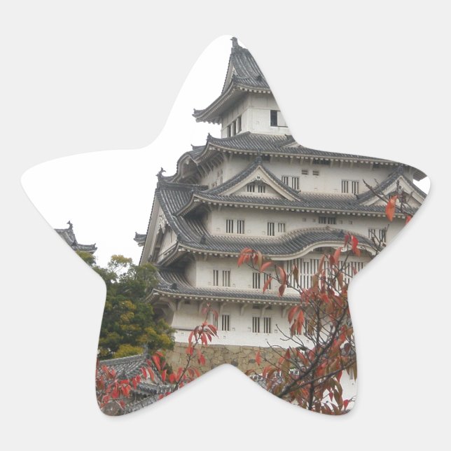 Adesivo Estrela Castelo de viagem Himeji (Frente)
