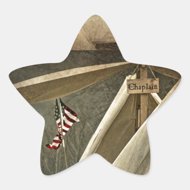 Adesivo Estrela Chaplain do Exército (Frente)