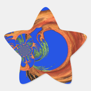 Adesivo Estrela Chic Round Hakuna Matata Marinho Blue coleção