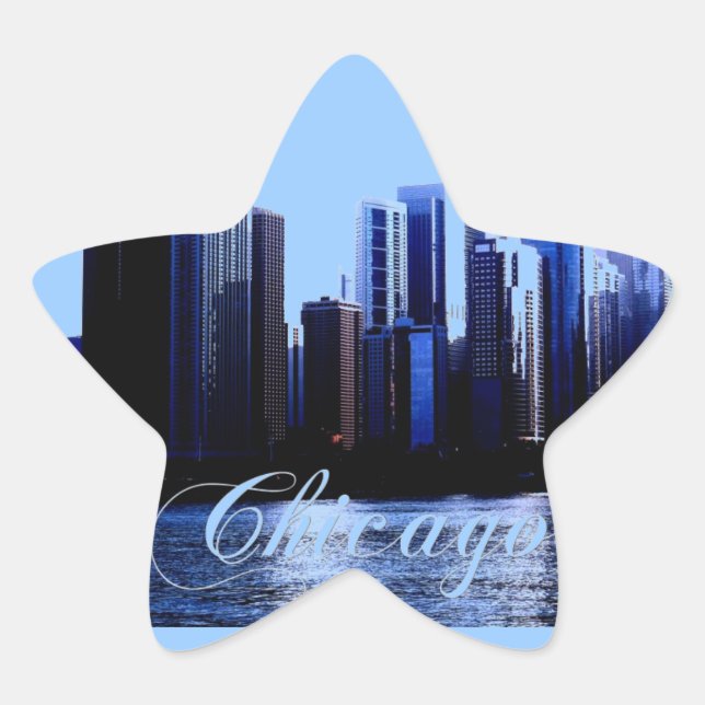Adesivo Estrela Chicago Illinois (Frente)