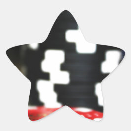 Adesivo Estrela Chips Joando Casino Ganham Prêmio de Sorte de Jogo