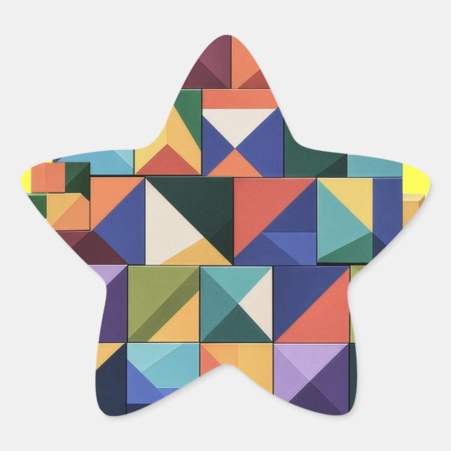 Adesivo Estrela Chromatic Structure (Frente)