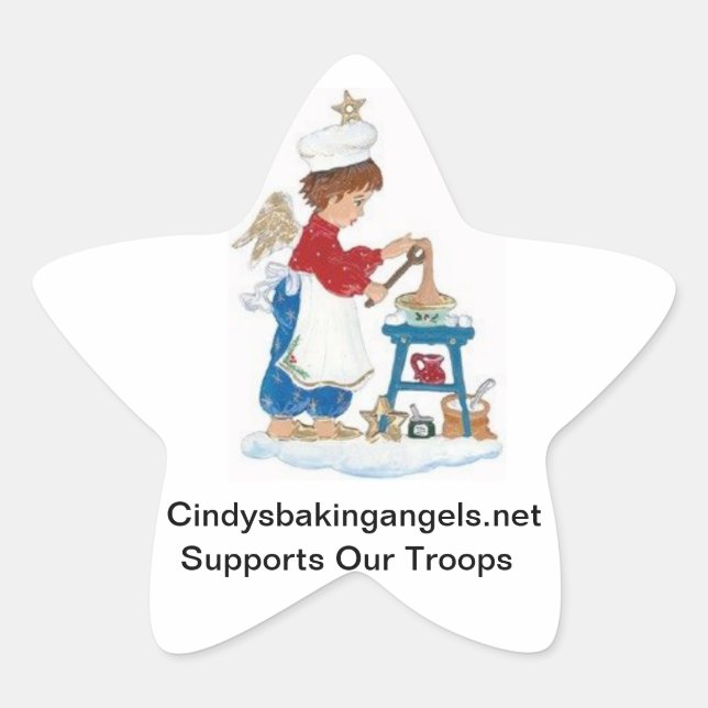 Adesivo Estrela Cindy's Baking Angels Goodie Box Stickers! (Frente)