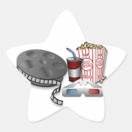 Adesivo Estrela Cinema 3D