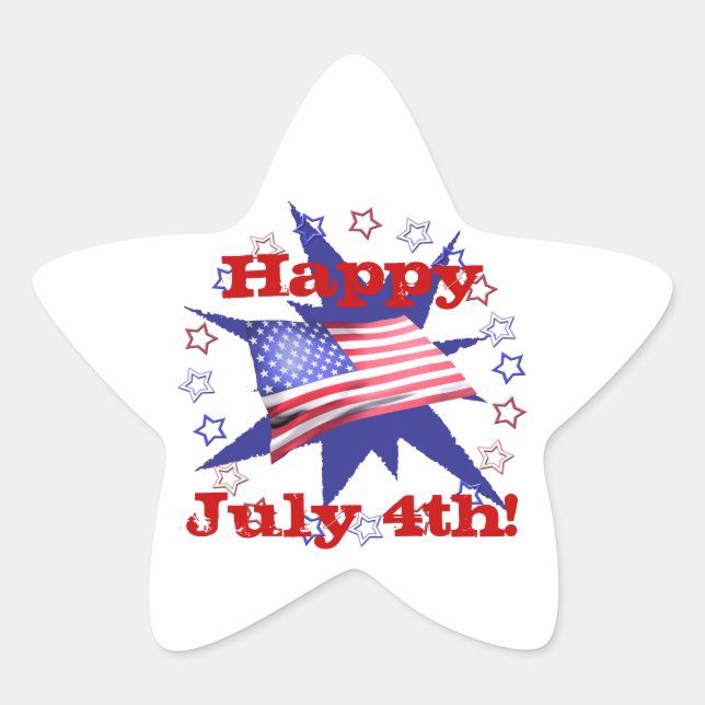 Adesivo Estrela Círculo do Dia da Independência (Frente)