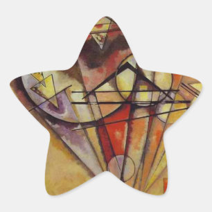 Adesivo Estrela Círculos de Abstrato Kandinsky