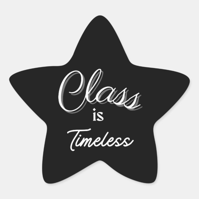 Adesivo Estrela Classe é Eterno Sticker (Frente)