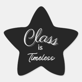 Adesivo Estrela Classe é Eterno Sticker