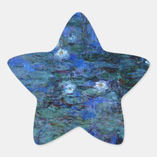 Adesivo Estrela Claude Monet Blue Water Lily