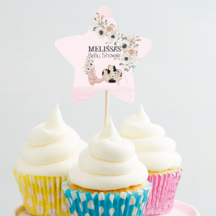Adesivo Estrela Coloque o Cupcake da Cowgirl Ocidental