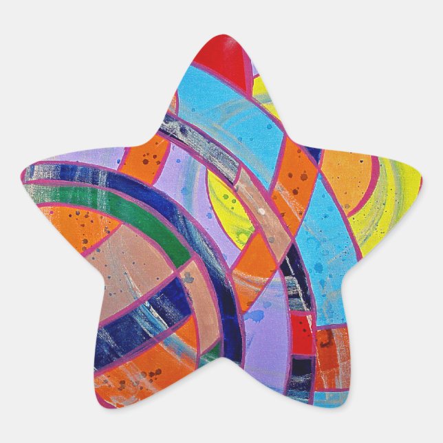 Adesivo Estrela Composição nº 15 de Michael Moffa (Frente)