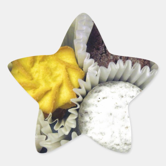 Adesivo Estrela Cookies deliciosos (Frente)
