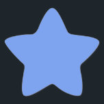 Adesivo Estrela Cor Azul Sólido de Monet<br><div class="desc">Lírios d'água,  pintura famosa de Claude Monet,  em 1919,  com cores sólidas coordenadas em cores púrpura e azul Monet,  prontos para misturar e combinar.</div>