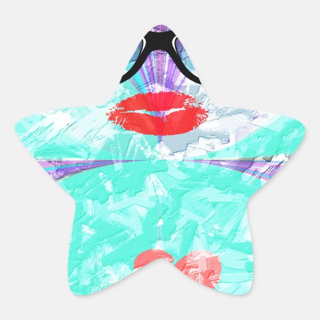 Adesivo Estrela Coração perfeito (Frente)