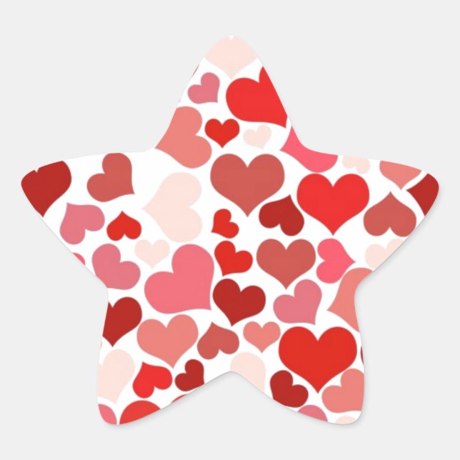Adesivo Estrela Corações (Frente)
