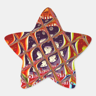 Adesivo Estrela Cores especiais de Natal Papais noeis de neve HoHo