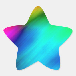 Adesivo Estrela Cores Psicodélicas