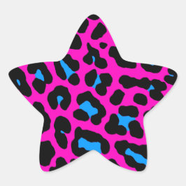 Adesivo Estrela Corey Tiger 80s Manchas-Leopardo (Rosa)