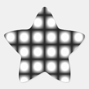 Adesivo Estrela Corey Tiger 80s Vintage Op Art