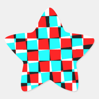 Adesivo Estrela Corey Tiger 80s Vintage Op Art