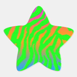 Adesivo Estrela Corey Tiger Listras de Tigre 80s