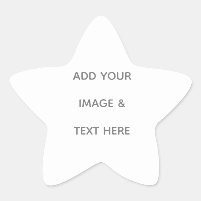 Adesivo Estrela Create Your Own white  (Frente)