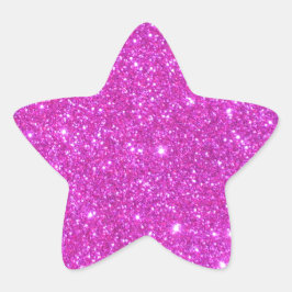 Adesivo Estrela Críquete Glitérico Rosa QuenteArte Diane
