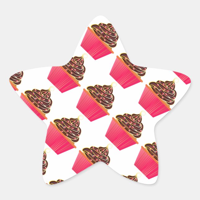 Adesivo Estrela Cupcakes (Frente)