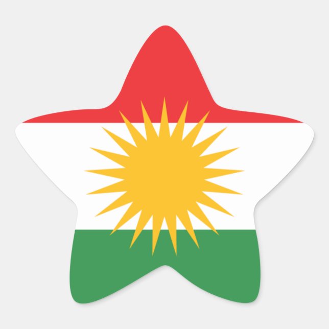 Adesivo Estrela curdista (Frente)