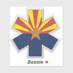 Adesivo Estrela da Vida do Arizona EMS