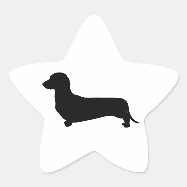 Adesivo Estrela Dachshund Básico (Frente)