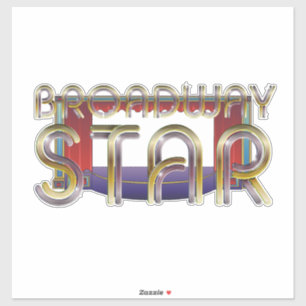 Adesivo Estrela de Broadway