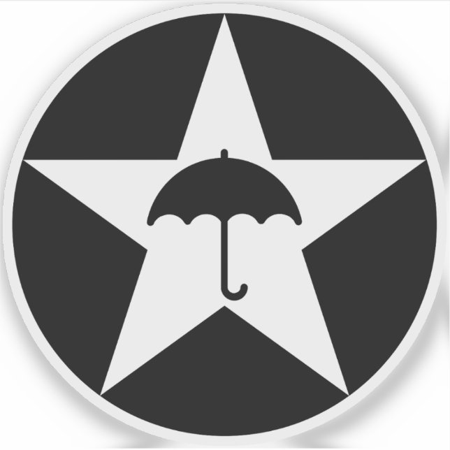 Adesivo Estrela de Pluviófilo v2 (branca) (Frente)