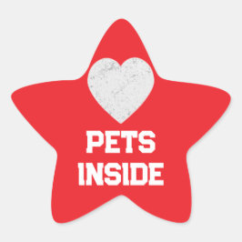 Adesivo Estrela Dentro PETS