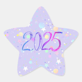 Adesivo Estrela Desenho anual 2025
