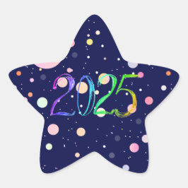 Adesivo Estrela Desenho anual 2025
